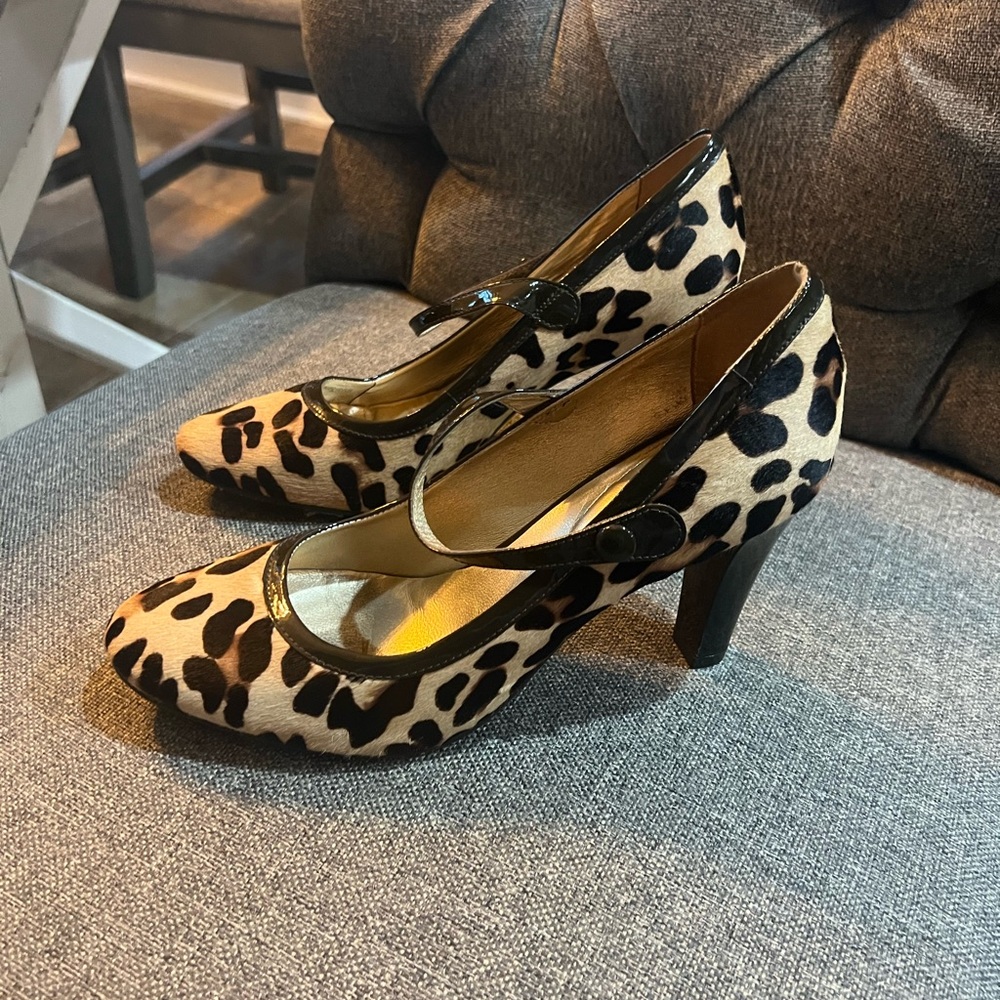 Leopard Print Mary Jane Heels